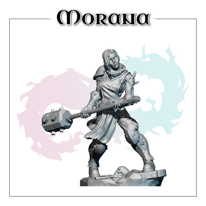 Render de la miniatura en escala 32 mm de Morana.