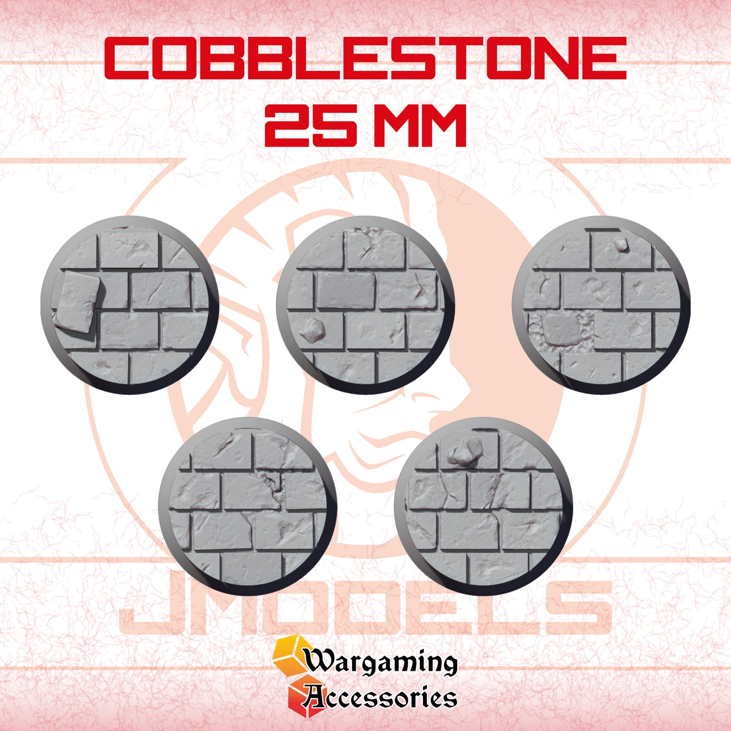 Cobblestone Bases 25 mm