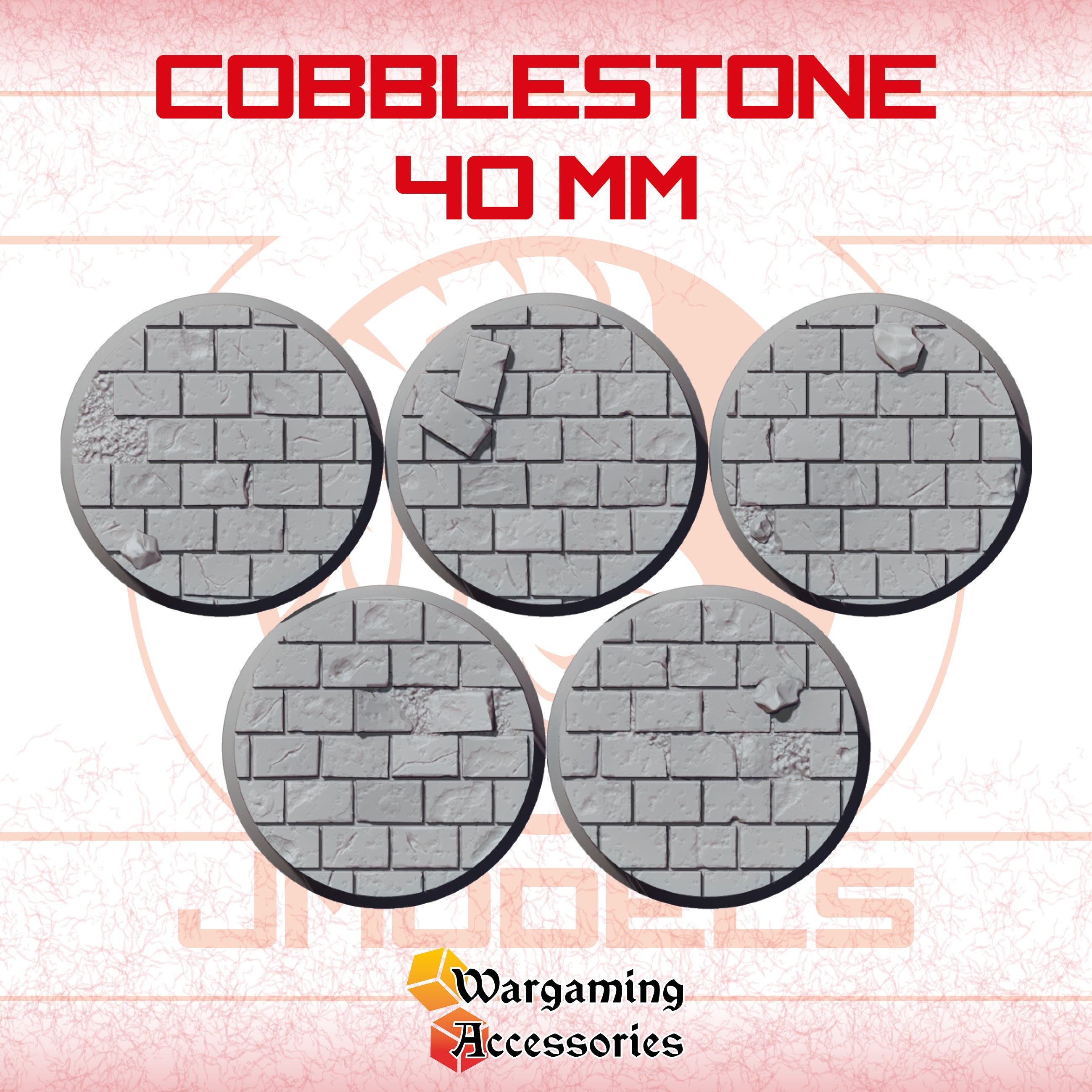 Cobblestone Bases 40 Mm JModels